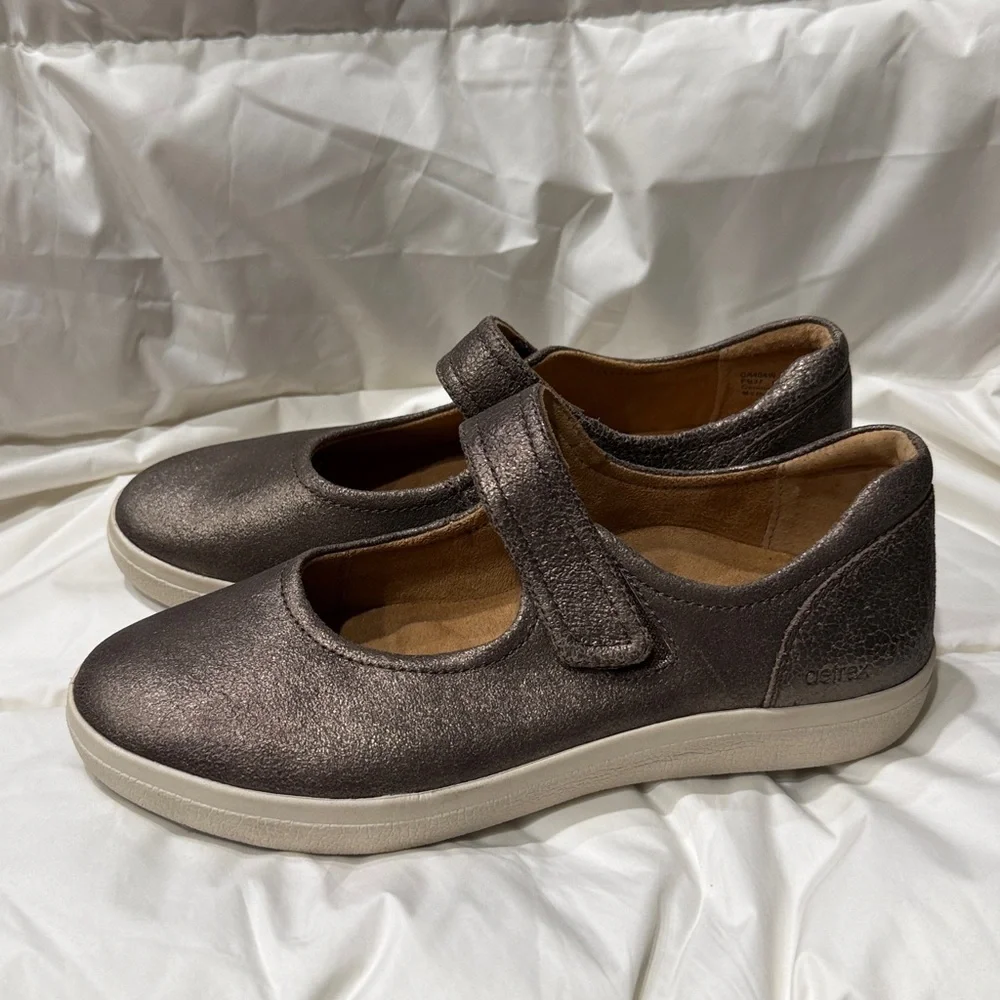 Aetrex Bronze‎ Erica Casual Sneakers Shoes Ladies Size 7 B14